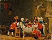 Pehr Hillestrom Convivial Scene in a Peasant's Cottage Spain oil painting artist